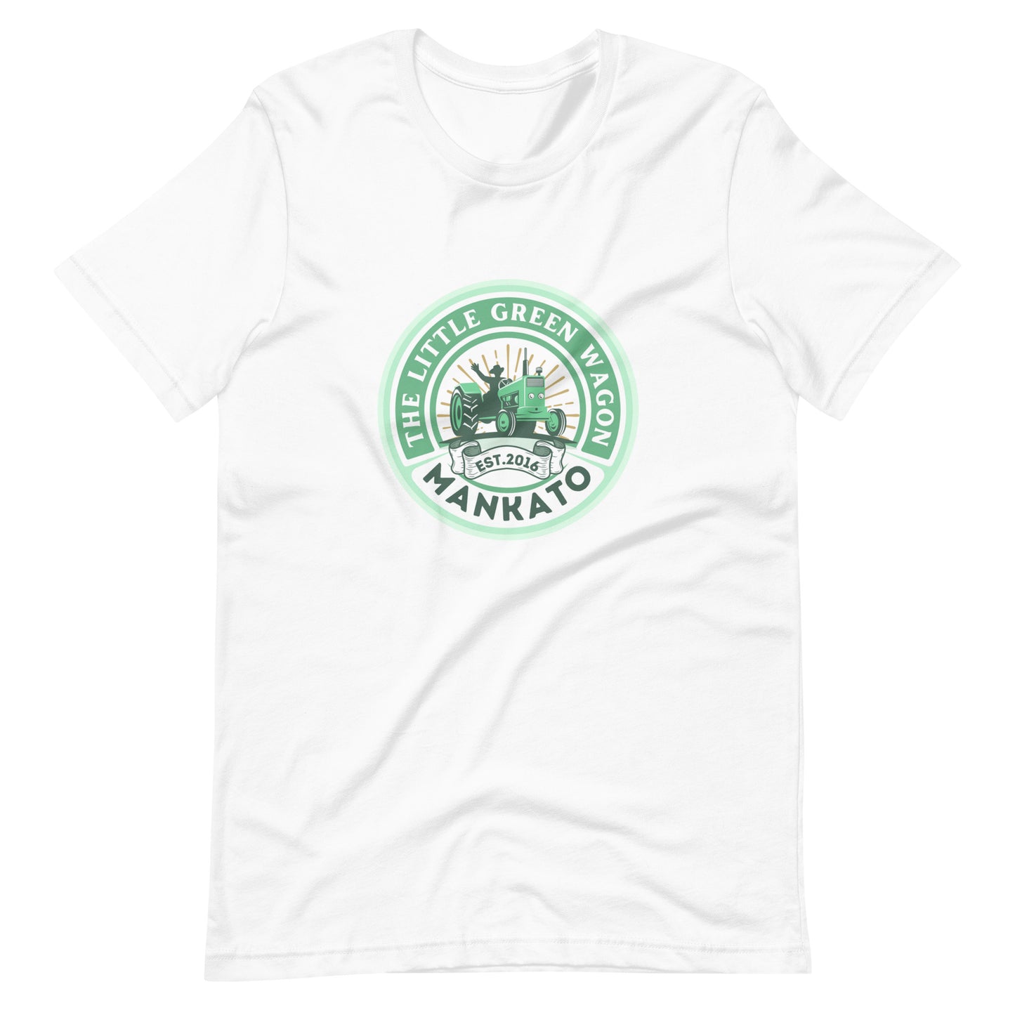 Unisex t-shirt The Little Green Wagon Tractor