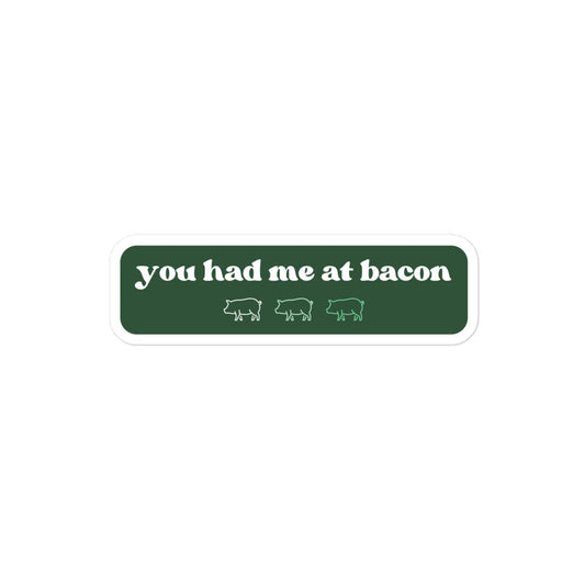 Bubble-free stickers Bacon