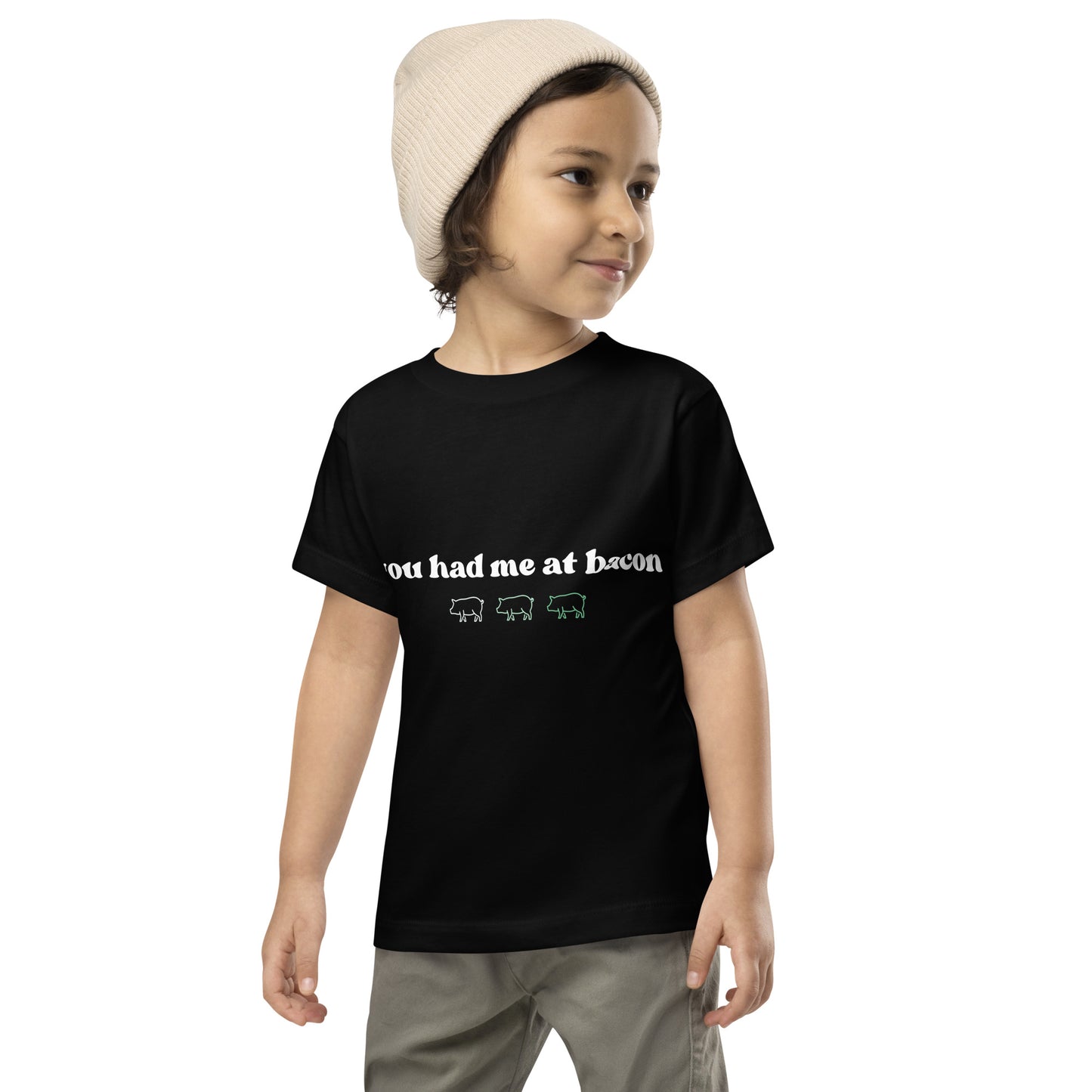 Toddler Short Sleeve Tee Bacon