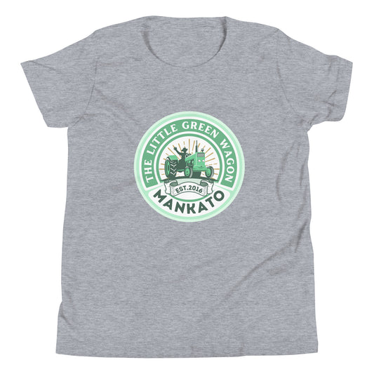 Youth Short Sleeve T-Shirt The Little Green Wagon Tractor